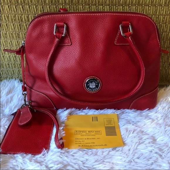 Dooney & Bourke Handbags - Nwot Dooney & Bourke Red domed satchel, R097C. Red